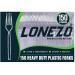 Lonezo 150 Count Plastic Forks Heavy Duty - Clear Forks Plastic Disposable 150 Count Clear Forks