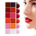 Lip PaletteLipstick Makeup Highly Pigmented Long Lasting Moisturizing Lip Gloss Kit 12 Colors Vibrant Shades For Girls Teens Women