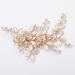 Wedding Hair Clip Rhinestone Bridal Handmade Flower Clip Crystal Hair Pins Bridal Bridesmaid Wedding Hair Accessories for Women and Girls Party Gift (Light Rose Gold) - Buy Online on GoSupps.com