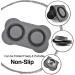 Juqiboom Dog Bowls - 2 Stainless Steel Bowls with Non-Spill Silicone Mat - 13 oz Each - for Small/Medium Pets - Gray - Buy Online on GoSupps.com