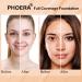 PHOERA Fond de Teint PHOERA Foundation imperm able Professional Makeup Fond de Teint Liquide Couvrant Tenue 24h - Matte & Poreless Finish (103+104/Warm peach+Buff Beige) 30 g (Lot de 1) 2pcs-103+104/Warm peach+Buff Beige - Buy Online on GoSupps.com