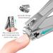 Nail Clipper Fingernail Cutter Scissors Stainless Steel Anti Splashing Tool with File - Buy Online on GoSupps.com