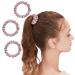 Osilk 3 Set 100% silk hair tie Small scrunchy hair jewelry braiding rubber hair rings elastic hair bands rubber bands 3 pieces lotos 3 pieces (1 Pack) lotos