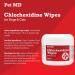 Pet MD Chlorhexidine Wipes with Ketoconazole and Aloe - 50 Count for Cats and Dogs - Buy Online on GoSupps.com