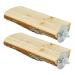 Niteangel Parrot Cage Perch, Wooden Platform for Birds 2 Packs