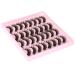 Winifred 16 Pairs Russian Strip Natural Wispy False Eyelashes - Cat Eye D Curl Soft Volume Lashes Pack for Reusable Fluffy Look - Buy Online on GoSupps.com