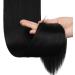 Sofeiyan 30 Long Straight Jet Black Ponytail Extension - Clip in Synthetic Hairpiece for Women - Buy Online on GoSupps.com