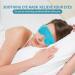 2-Pack Reusable Gel Cooling Eye Mask for Puffiness, Headache, Migraine, Stress Relief | Cold Compress Mask with Plush Backing - Blue - Buy Online on GoSupps.com
