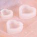Cabilock 3pcs Peach Heart Silicone Mold Molds for Candles Molds for Resin Stencils for Crafts Heart Shape Silicone Resin Heart Chocolate Heart Baking Silicone DIY Mold Decoration Mold White 7.4x6.8cm White - Buy Online on GoSupps.com