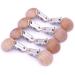 Sutoyuen 10Pcs 30mm (1.18) Natural Wood Pacifier Holder Round Beech Metal Teether Wooden Teething Beads Suspender Clips DIY Pacifier Accessories - Buy Online on GoSupps.com