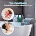 4D Air Mesh Bath Pillow for Tub with Neck, Head, Shoulder, and Back Support - Extra Thick, Soft, and Quick Dry - Gray - Buy Online on GoSupps.com