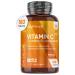 Vitamin C 1000mg 180 High Strength Vitamin C Tablets with Rosehip & Bioflavonoids Vegan Vitamin C Supplement (As Ascorbic Acid) for Immune System Energy Tablets for Men & Women
