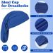 DreadLocks Tube Sock Wide Elastic Headband Loc Cap (Pack of 4) - 15 x 9.8 Inches - Black White Grey Lake Blue - Unisex Spandex for Sleeping - Long Hair Dreads Satin Head Wrap for Women Men - Buy Online on GoSupps.com