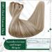 Runature Clip In Extensions - Real Hair Brown & Blonde Seamless 30cm 120g - Remy Hair 3pcs #8P60 - Buy Online on GoSupps.com