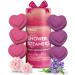 6-Pcs Shower Steamers Aromatherapy - Gifts for Women - Heart-Shaped Shower Bombs Rose  Lavender Shower Steamer  Shower Bombs Aromatherapy  Shower Bomb  Shower Tablets for Self Care Gifts for Women