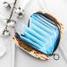 Stylish Honeybee Geometric Women's Menstrual Pad & Cup Storage Bag - Portable Zipper Pouch for Teens & Girls - Buy Online on GoSupps.com