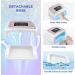 Aedavey Cordless Gel Nail Light 120W Nail Dryer for All Gel Nails LED Nail Lamp with 4 Timer Modes - Professional Curing - Auto Sensor - LCD Screen Portable Gel Light for Nails for Home & Salon (Sparkly Silver Diamond) - Buy Online on GoSupps.com