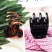 12 Medium Hair Claw Clips - No-Slip Grip for Women & Girls | Black & Brown - Buy Online on GoSupps.com