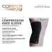 Copper Fit Elite Knee Compression Sleeve Brace - Black (Large/X-Large) - Buy Online on GoSupps.com