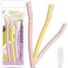 Eyebrow Razor for Women HEYMKGO Biodegradable Dermaplaning Tool Easy to Use Dermaplane Razor For Face Face Shaver That Exfoliate and Smooth the Skin Remove The Fine Hairs of The Eyebrow and Face