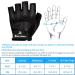 Spacepower Workout Gloves - Lightweight Breathable Gym Gloves for Women & Men, Medium Black - Buy Online on GoSupps.com