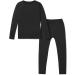 TSLA Kids Soft Fleece Lined Thermal Underwear Set - Boy's & Girl's Winter Base Layer - Black (Size 12) - Buy Online on GoSupps.com