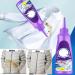 Clothes Oil Stain Remover Liquid Detergent for Most Types of Clothes Active Enzymatic Laundry Cleaning Clothing Quick Laundry Dry Cleaner (Purple Bottle 120ml 2pc) - Buy Online on GoSupps.com