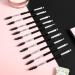 10 Pieces 2-in-1 Eyelash & Eyebrow Brushes - Multifunctional Black Eyelash Comb & Brush Set for Contouring & Concealer - Buy Online on GoSupps.com