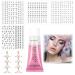 LFBEST Set of 617 self-adhesive rhinestone face stones and 45ml of glitter face gel for festivals parties and makeup.