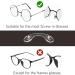 10 Pairs Soft Silicone Nose Pads for Glasses - U Shaped Anti-Slip Saddle Bridge - 4.2 cm Replacement Pads | International Shipping - Buy Online on GoSupps.com