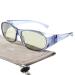 Fit Over Blue Light Blocking Glasses - AHT Blue Blocker Computer Glasses Transparent Light Blue