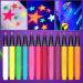 Blacklight Eye Liner 12 Colors Rainbow Glow Neon Makeup Graphic Eye Liners Waterproof Smudge-Proof Body Face Paint Makeup For Christmas - Buy Online on GoSupps.com