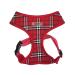 Bunty Tartan Small Dog Harness - Ideal Puppy Harness and Easily Adjustable No Pull Dog Harness for Small Dogs Soft & Breathable Anti Pull Dog Harness - Red Dog Harness Small Red