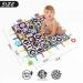 Teytoy Double High Contrast Floor Mirror & Play Mat - Black & White Crinkle Toys with Teether for Baby Tummy Time - Pack of 4 Patterns - Ideal Gift for Boys and Girls - Buy Online on GoSupps.com