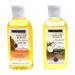 Dollania Castor Oil and Coconut Oil for Nails Face Lips Body Accelerates the Growth of Hair, Eyelashes and Nails Nourishes and Moisturizes the Skin (2 X 100 ml)