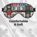 SSIMOO Double-Sided Eye Mask - Old License Plate Print | Soft Light Blocking for Better Sleep | International Shipping - Buy Online on GoSupps.com