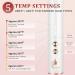 2-in-1 Hair Straightener Brush with Anti-Scald Technology | Fast Heating | 5 Temp Settings | Ceramic Straightening Comb for Women - White - Buy Online on GoSupps.com