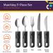 Special Supplies Adaptive Utensils Set for Hand Tremors, Arthritis, Parkinson s - Non-Weighted, Non-Slip Stainless Steel Utensils for Elderly Use - Buy Online on GoSupps.com