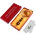 MSLAN 10X Antique Copper Handheld Magnifying Glass with Wooden Handle - Ideal Reading Magnifier for Elderly with Macular Degeneration - Buy Online on GoSupps.com