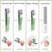 Stainless Steel 4 Pcs Manicure Set - Portable Professional Grooming Kit for Men and Women (Green) - Buy Online on GoSupps.com