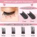 Cluster Lashes 72 Pcs - DIY Eyelash Extensions Ethereal Style Fluffy & Reusable Super Thin Band - Perfect for Self-Application (Ethereal-D-10mm - Buy Online on GoSupps.com