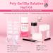 Saviland 180ML Slip Solution Kit for Poly Gel Nails - Nail Art Brush, Dappen Dish, Pump Dispenser, Cleaning Pad - Poly Gel Builder Nail Kit - 100PCS Nail Tip - Remove Sticky Layer - Buy Online on GoSupps.com