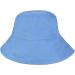 Cherrain PVC Transparent Wide Brim Bucket Hat Blue-2 - Fashionable Women's Waterproof Rain Hat - Buy Online on GoSupps.com