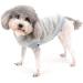 Zunea Fleece Winter Jacket for Small Dogs | Warm Gray Coat & Sweater for Cold Weather | Soft & Fuzzy Clothing with D-Ring for Chihuahua & Cats - XXL - Buy Online on GoSupps.com