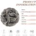 FESHFEN Messy Bun Hair Piece Hair Scrunchies Thick Curly Wavy Hair Piece Synthetic Donut Updo Hairpieces for Women Girls Gray and White Tips 55 g (Pack of 1) 1B/171T60# Gray and White Tips - Buy Online on GoSupps.com