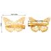 24-Piece Gold Butterfly Hair Clips for Women and Girls - Metal Hollow Hairpins in Left and Right Styles - Buy Online on GoSupps.com