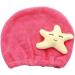 Cute Funny Kids Hair Drying Towel - Microfiber Quick Dry Wrap for Girls (Pink Starfish - Buy Online on GoSupps.com