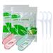 Easyhonor dental floss dental floss dental floss dental floss dental dental floss one-way pleils dental pleils and 2 travel tooth covers.(a total of 220 packs) 0.00 m (220 pack)