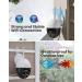 MUBVIEW 2K Security Camera Outdoor Security Cameras with 360 PZT View 2.4G WiFi Wired Home Surveillance Cameras Color Night Vision Motion Detection Siren 2 Way Talk 24/7 Works with Alexa 1 Count (Pack of 1) - Buy Online on GoSupps.com