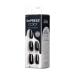 KISS imPRESS No Glue Mani Press On Nails - All Black Coffin Shape Medium Size 30 Nails & Accessories - Buy Online on GoSupps.com